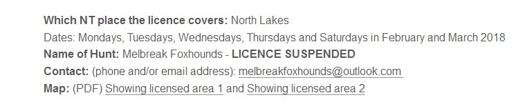 MelbreakFHNTlicencesuspendedaftereenchasingfoxes20-2-18.jpg MelbreakFHNTlicencesuspendedaftereenchasingfoxes20-2-18.jpg
